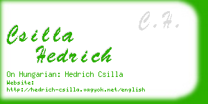 csilla hedrich business card